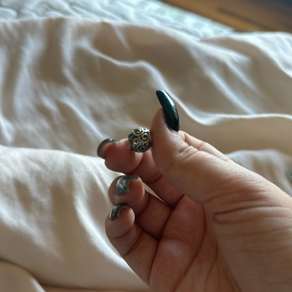 swirl pandora charm